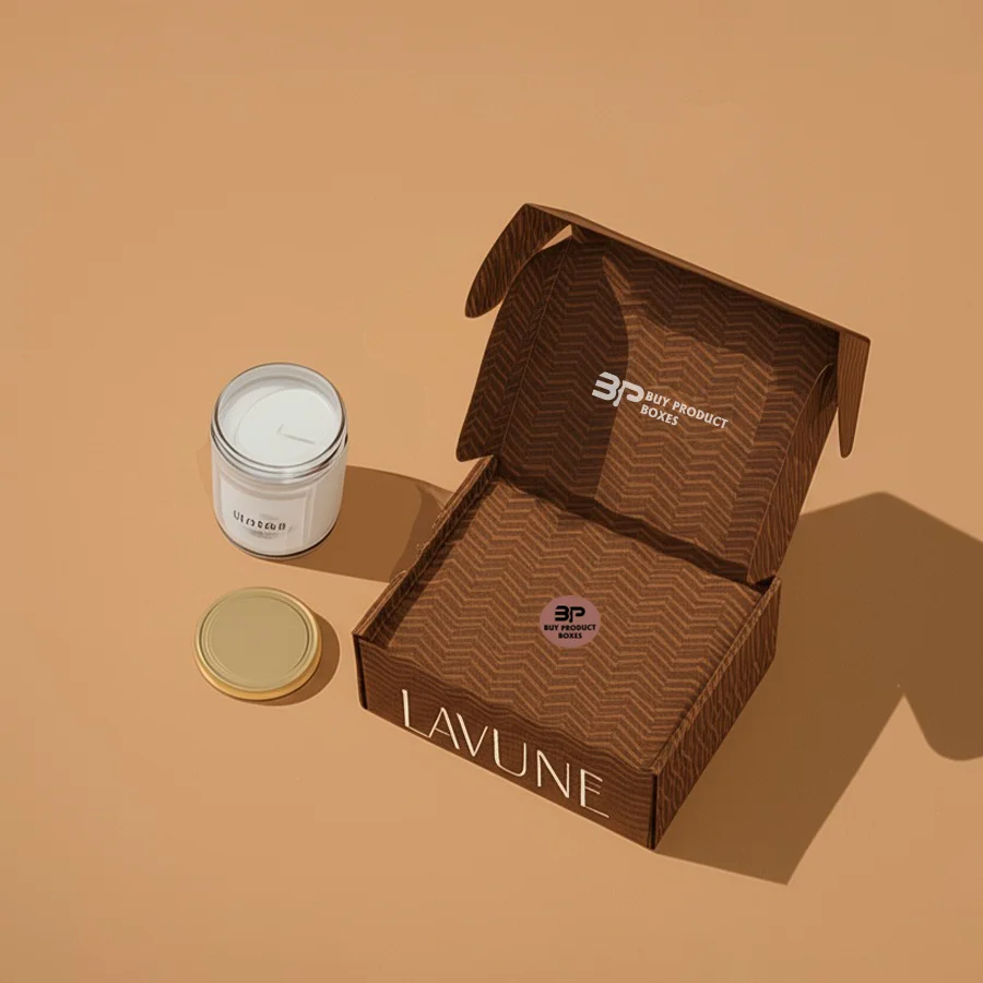 Brown Candle Boxes